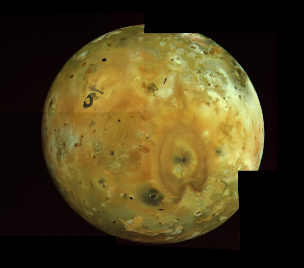 Mosaic of Jupiter's moon Io