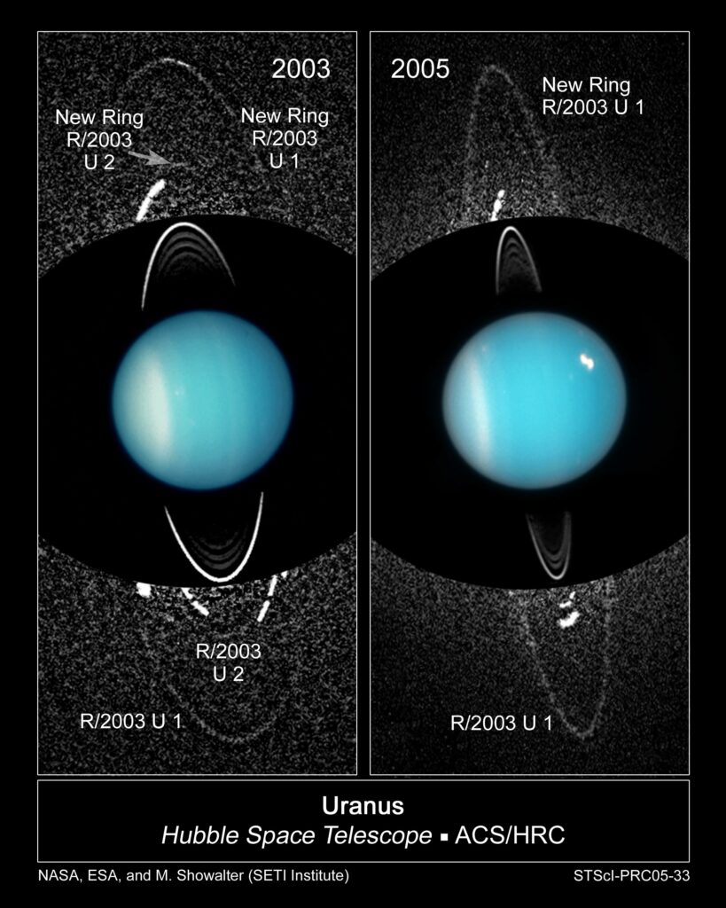 Newly Discovered Moon and Rings of Uranus